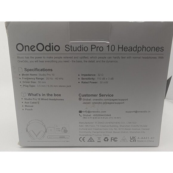 OneOdio Studio Pro 10 DJ Headphones Monitor Headset Hi Res Audio - Picture 3 of 8